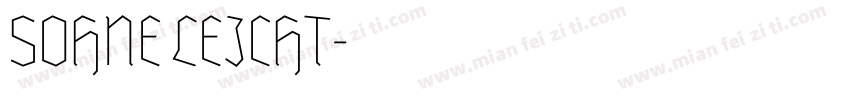SOHNE LEICHT字体转换